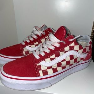 Red Checkerboard Old Skool Vans